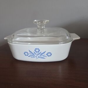 Vintage Cornflower Blue 1 Quart A-1-B Casserole Dish with Lid